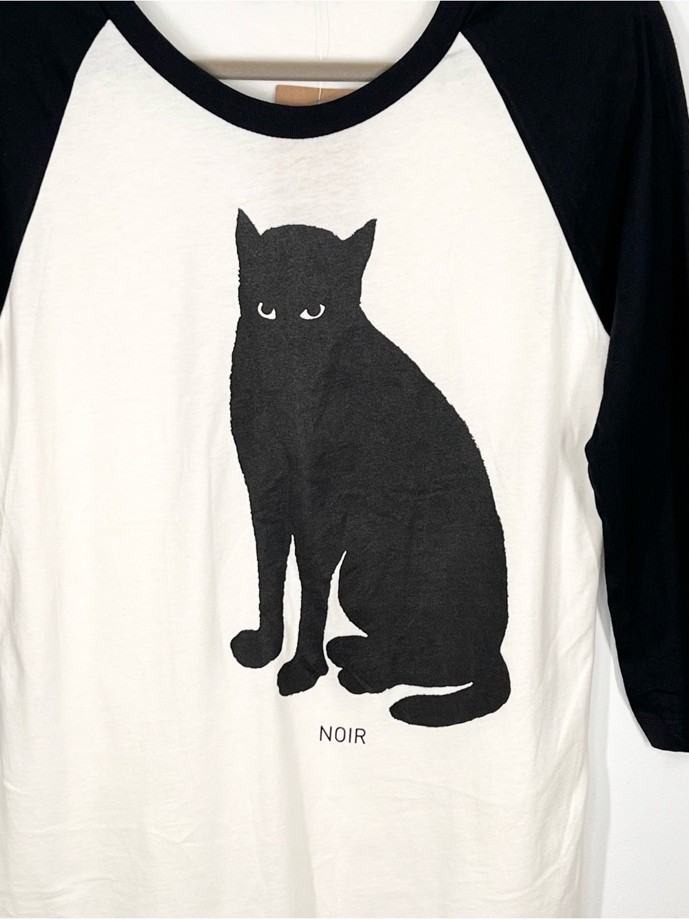 NWT ModCloth FluffyCo Noir Black Cat Raglan Shirt Pretty Little Liars XL - Picture 3 of 8